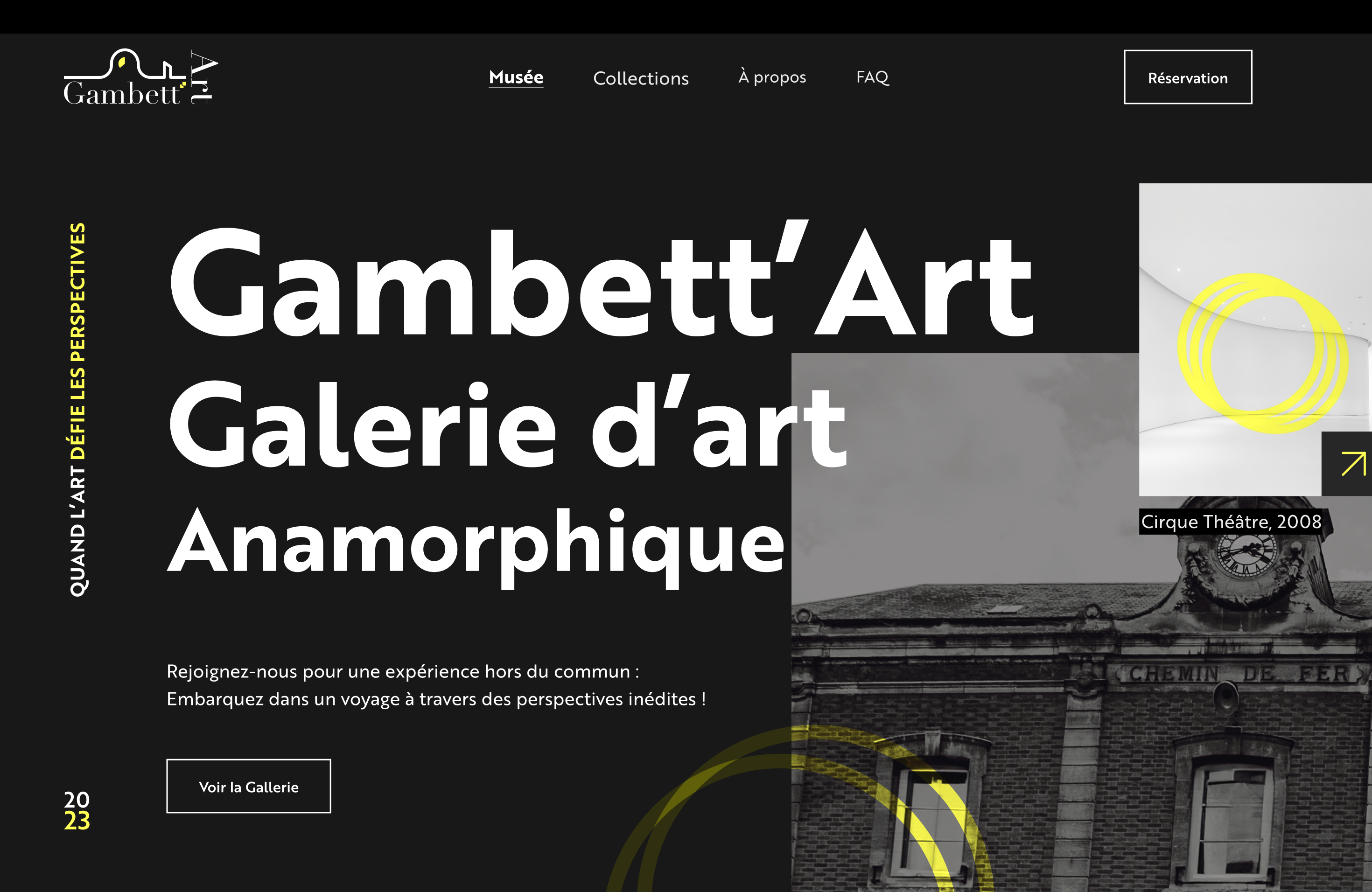 screenshot maquette site